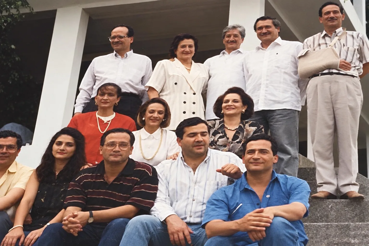 Jorge Hernán Yepes junto a familiares y personas cercanas